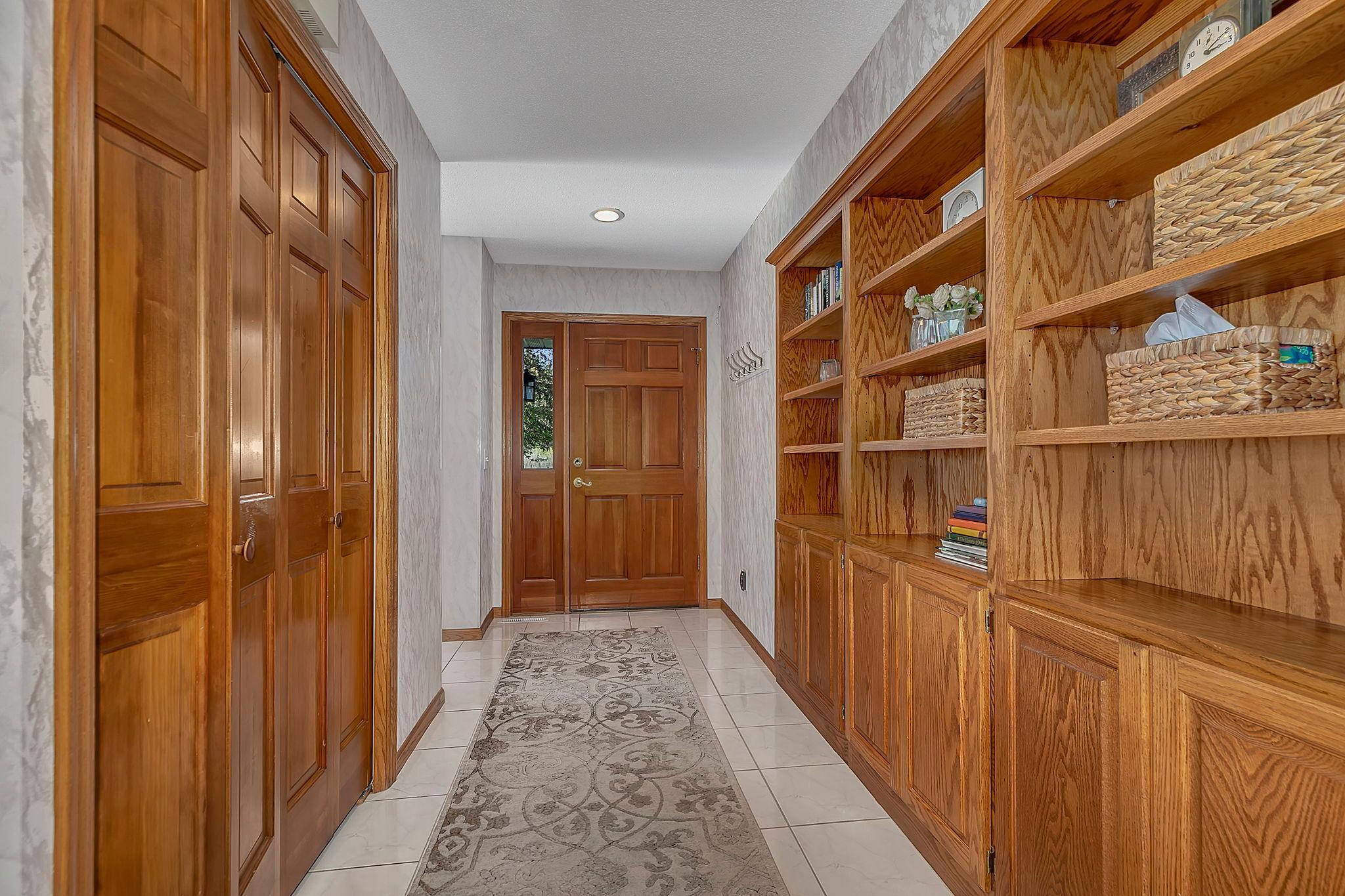 Foyer with Built-Ins - main level