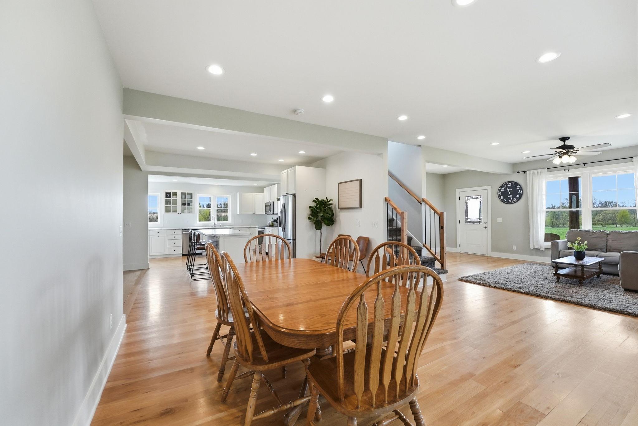 Informal DR Area open to Kitchen, Sitting Room and Family Room