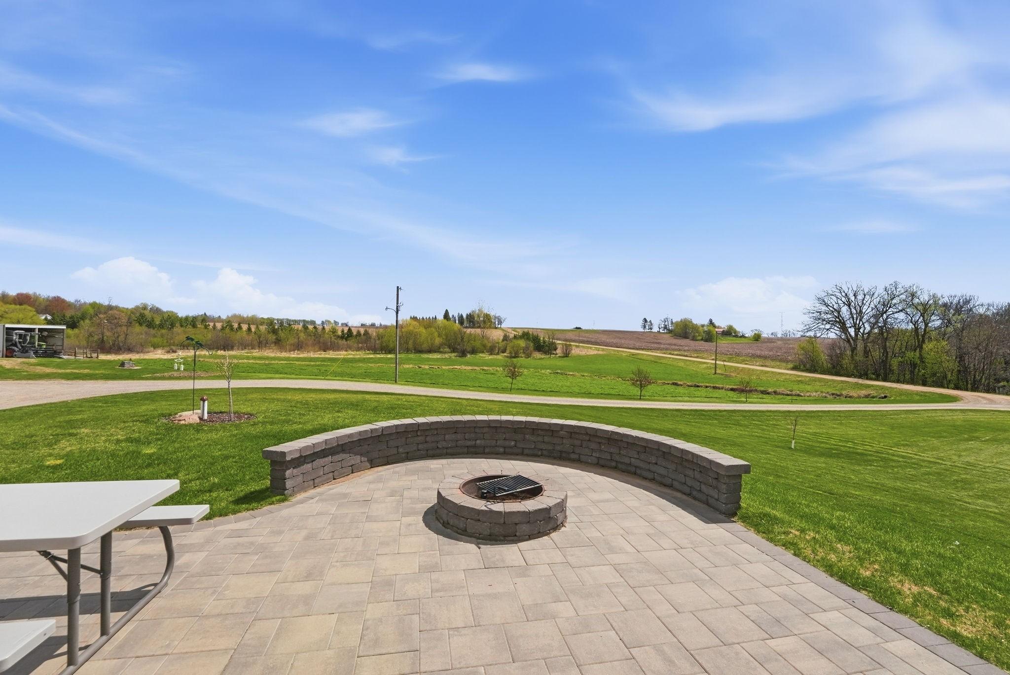 Beautiful Paver Patio and Firepit Area