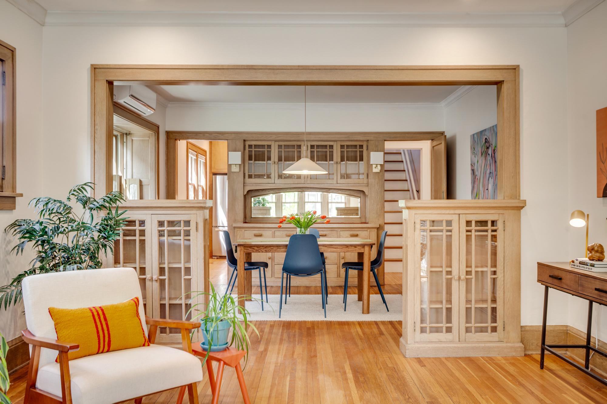 Beautifully handcrafted built-in bookcases
