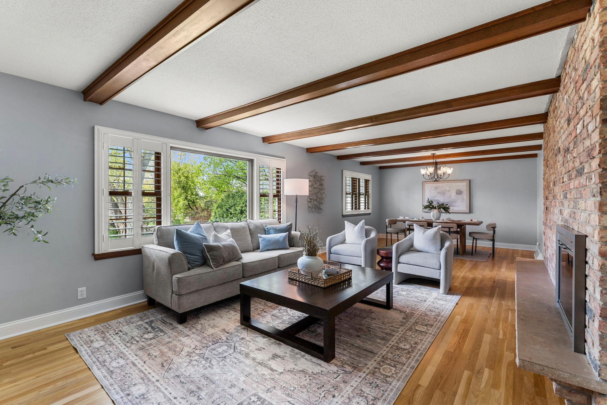 The main level is filled with natural light and an easy, flowing layout that’s perfect for both everyday living and entertaining.