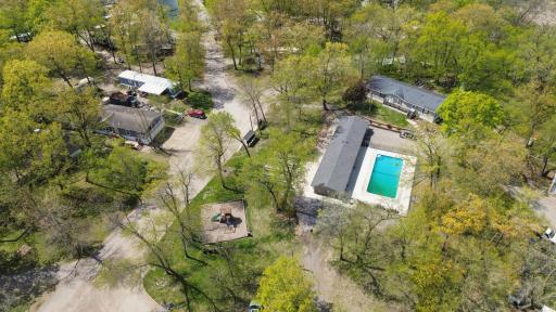 Community pool and playground