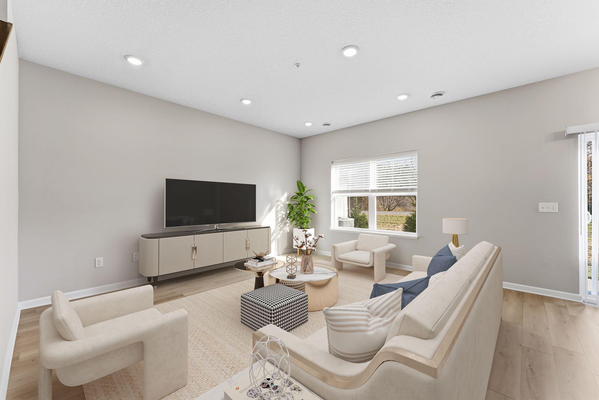 Family Room - Virtually Staged