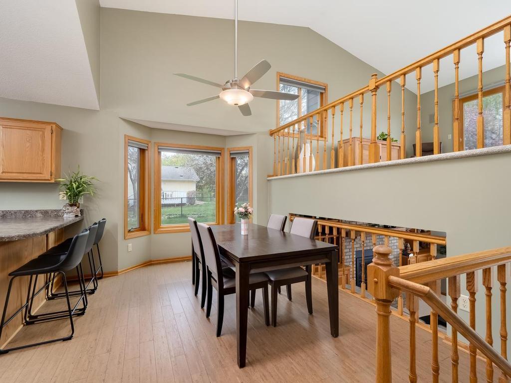 Dining/Kitchen with bay Andersen windows