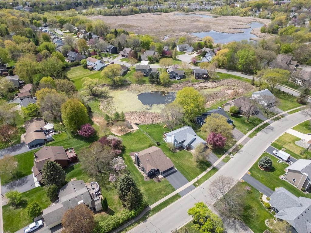 The home backs up to a pond but there is a large body of water near by with plenty of walking trails