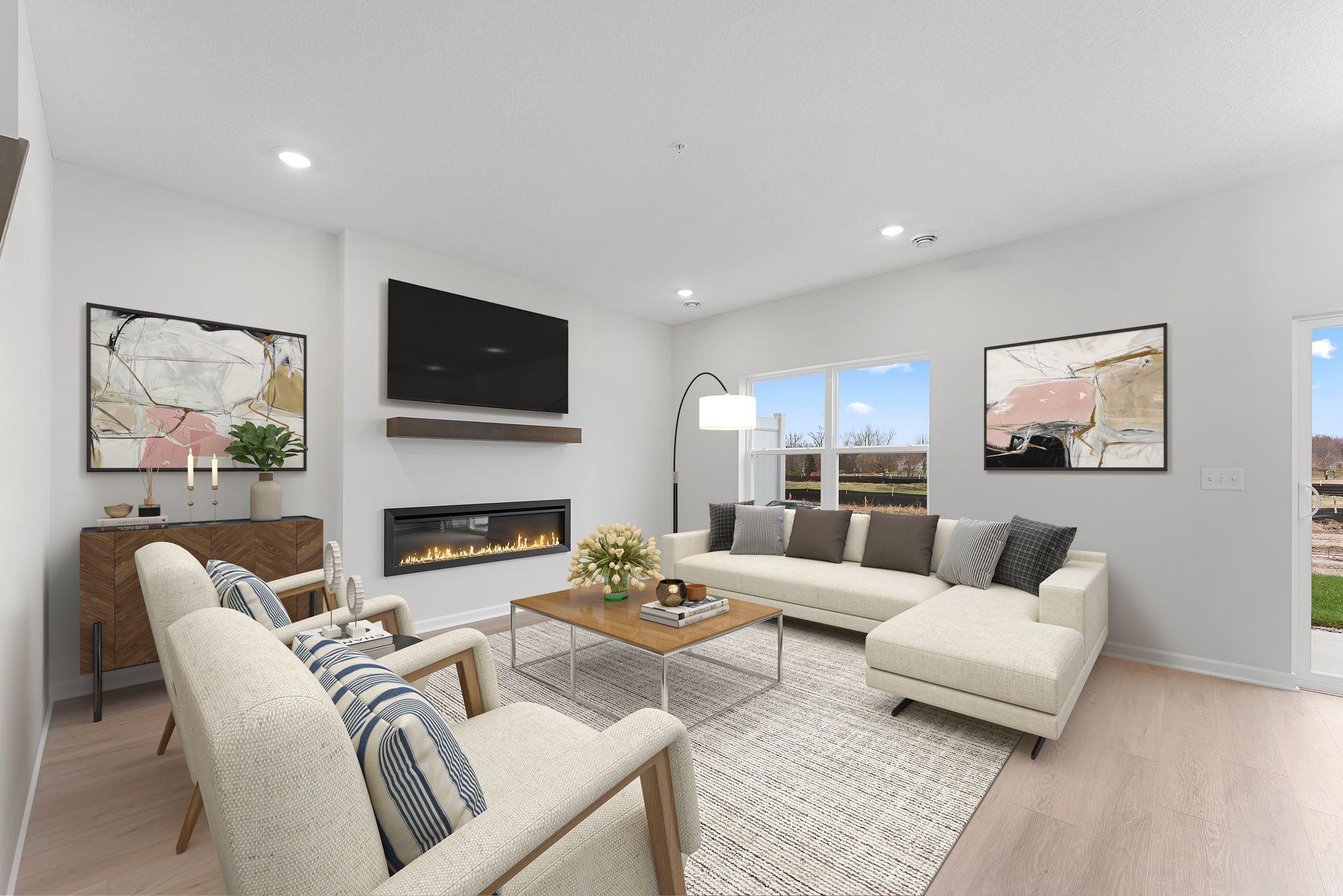 Family Room - Virtually Staged
