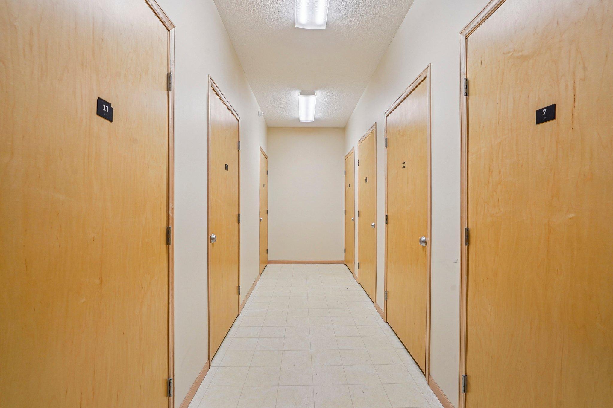 Storage unit is just across the building hallway