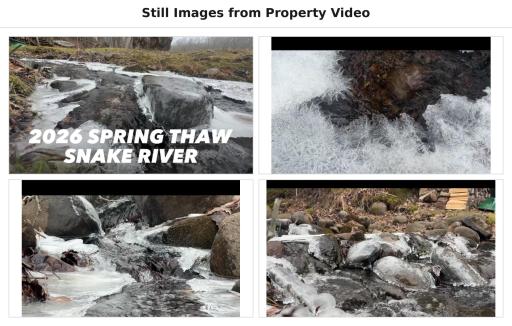 Waterfall-like Creek/Stream that flows into the Snake River (east of buildings)