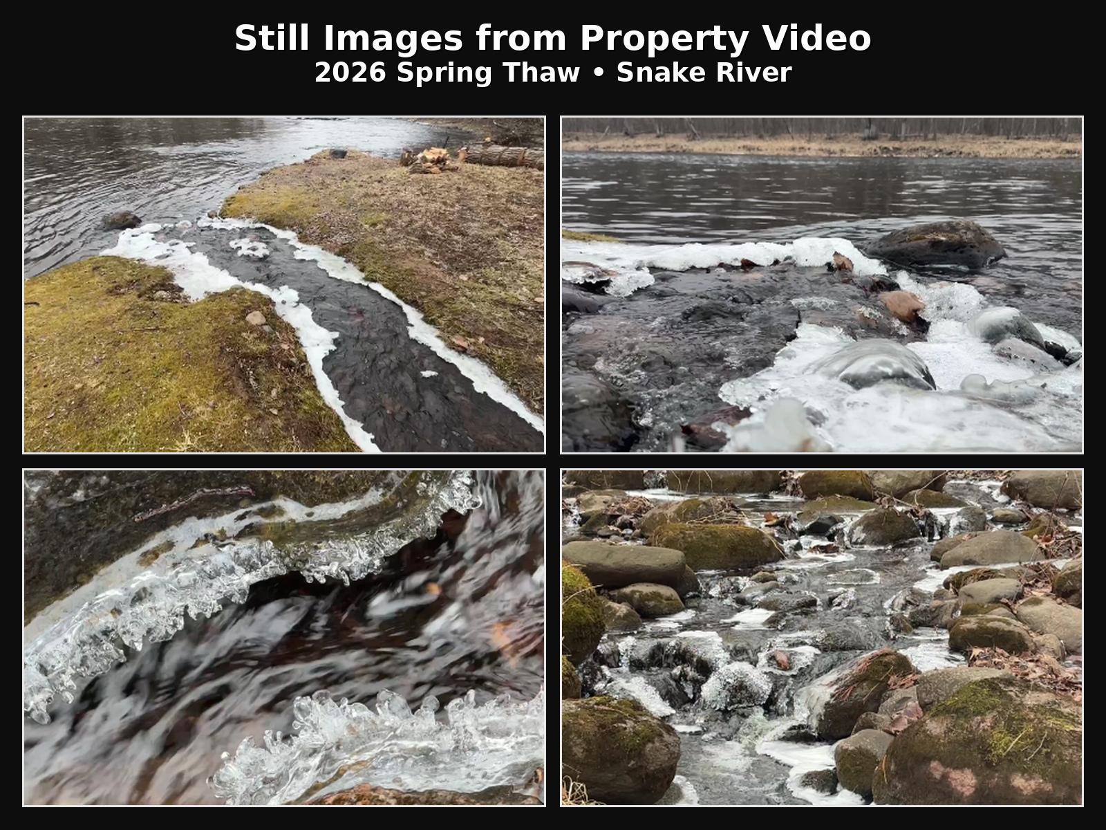 Waterfall-like Creek/Stream that flows into the Snake River (east of buildings)
