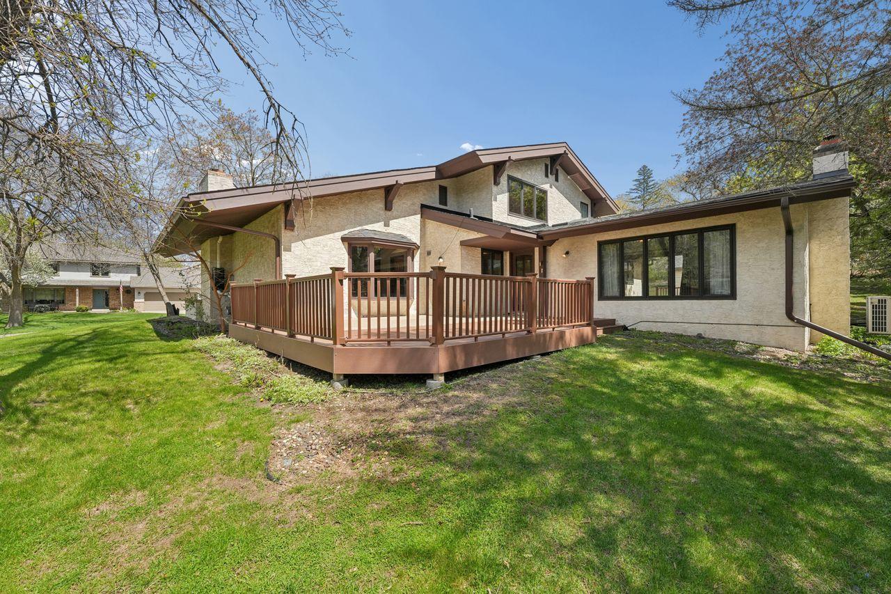 One of two large decks with maintenance free decking.