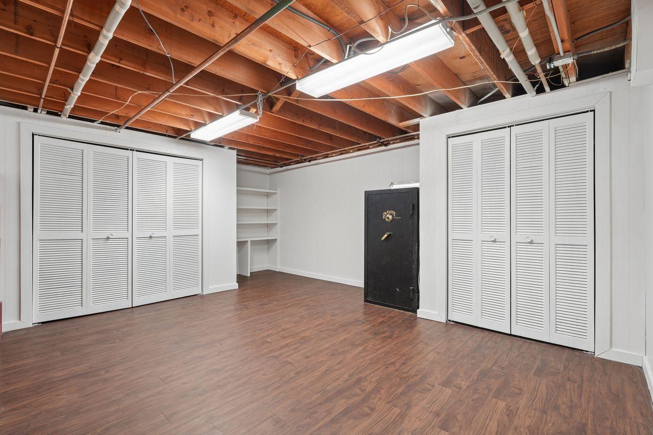 Basement storage space including mechanical room - 19x16