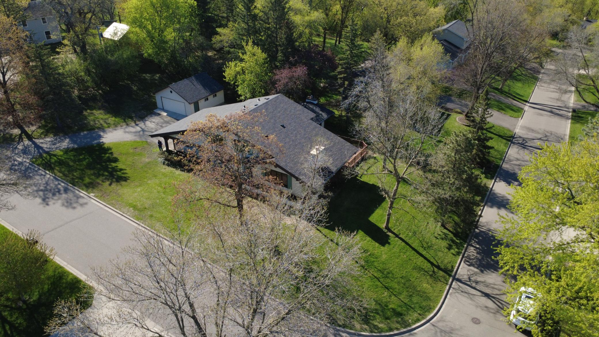 Right of center aerial view