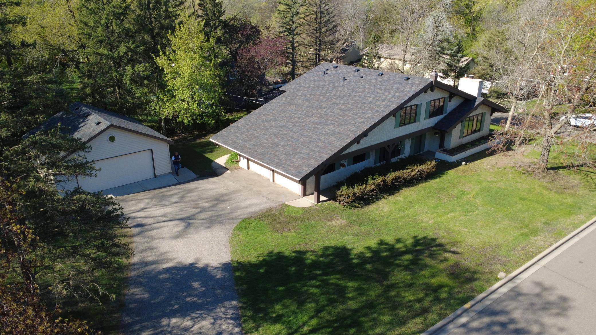 Left of center aerial view