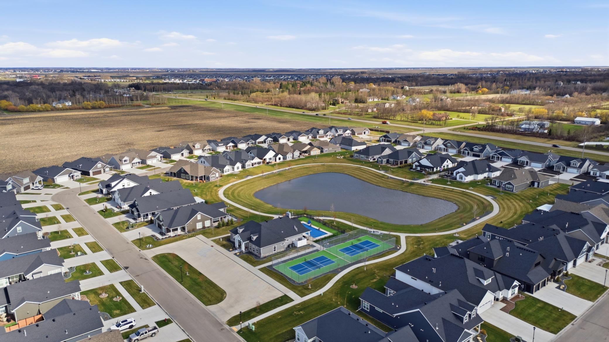 Clubhouse/Pond Aerial