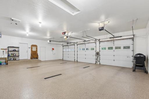 Upper-Level Garage with 3 Seperated Overhead Doors