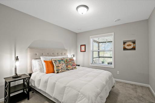 Fourth bedroom located on the lower level
