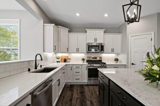 Plenty of counter space and storage space