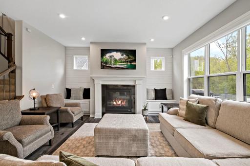 Large windows allow natural light to flood in