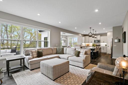Open floor concept to allow for easy entertaining