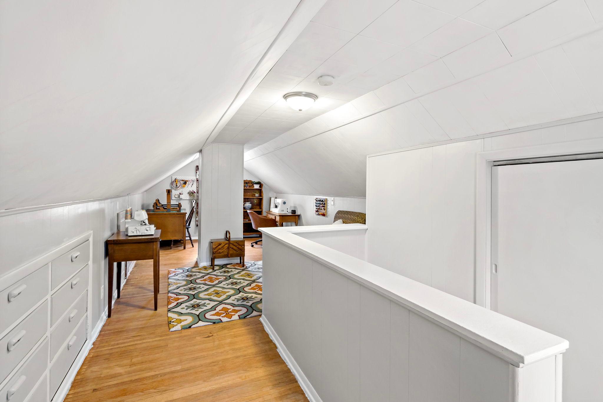 Third bedroom currently used as craft room.