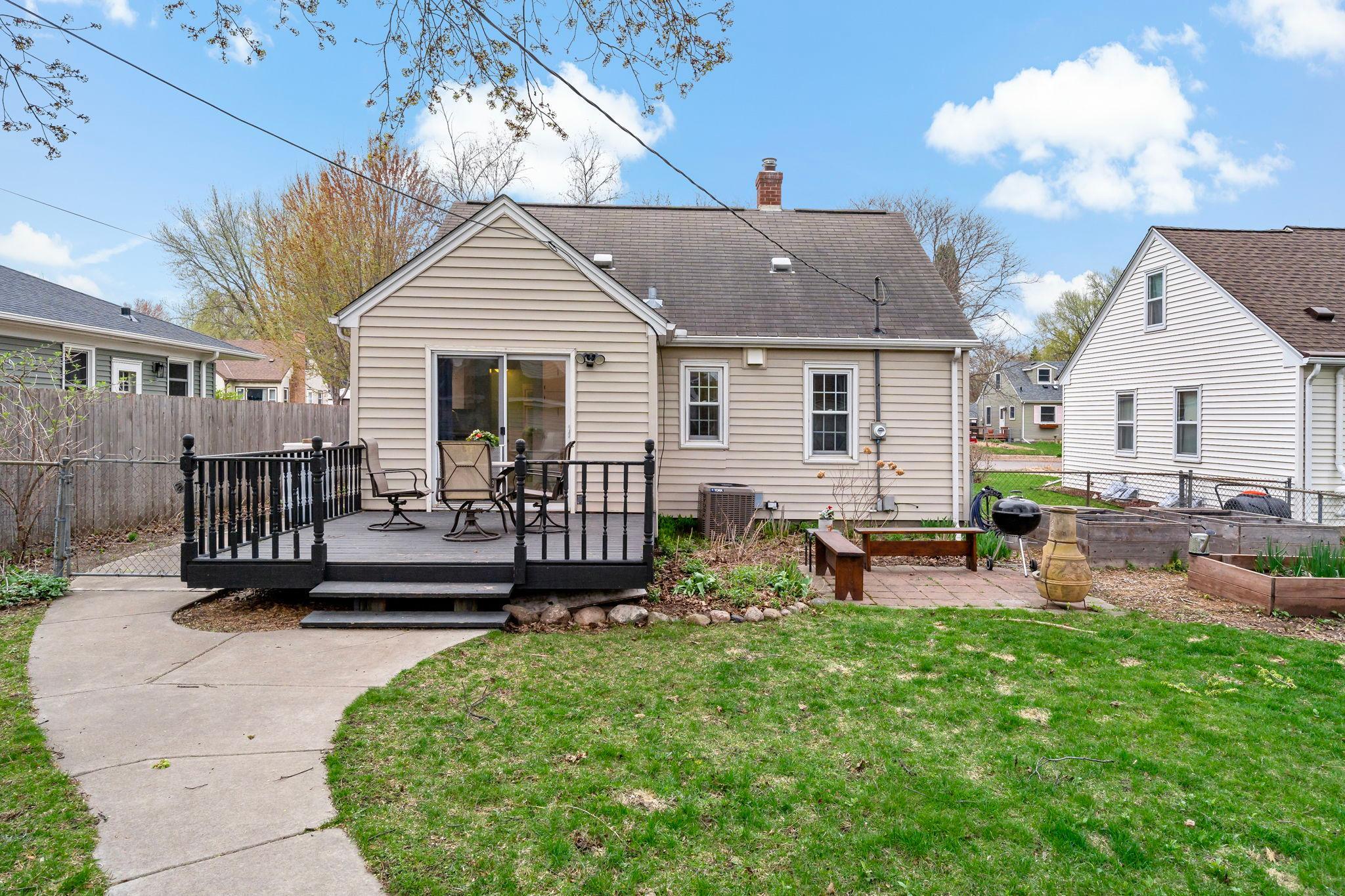 View of the back of 752 - fabulous back yard oasis!
