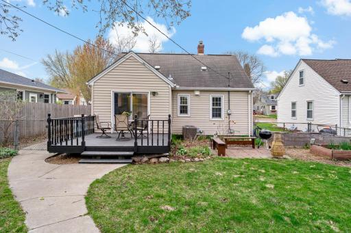 View of the back of 752 - fabulous back yard oasis!