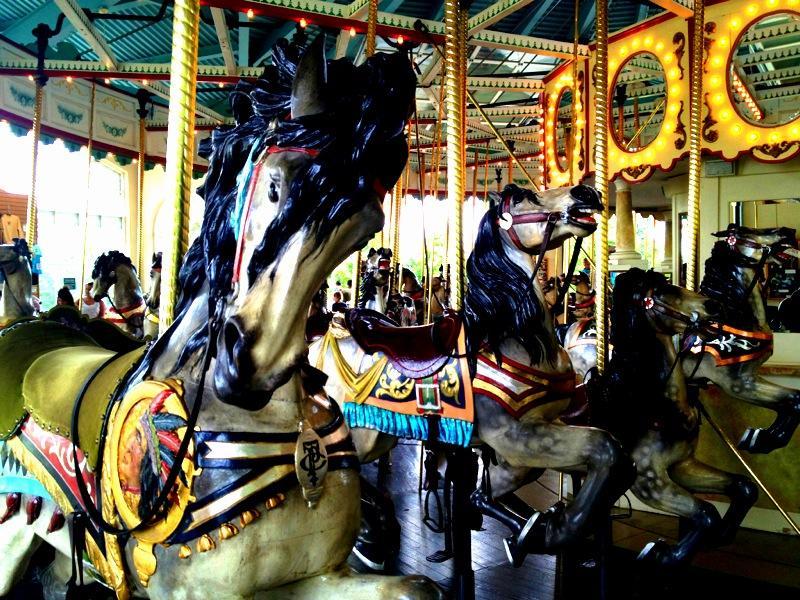 Como Park historic carousel features 68 hand carved horses.