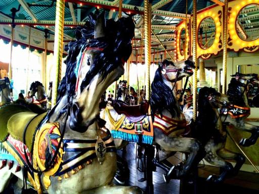 Como Park historic carousel features 68 hand carved horses.