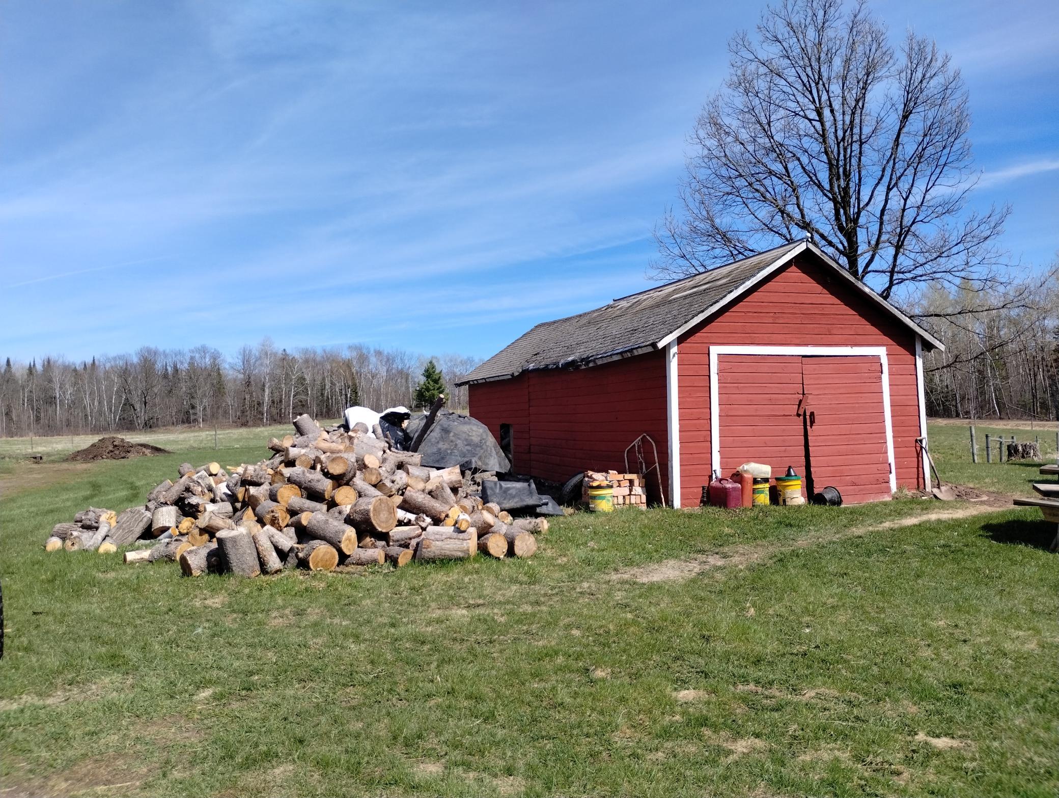 12x32 Wood shed & storage space