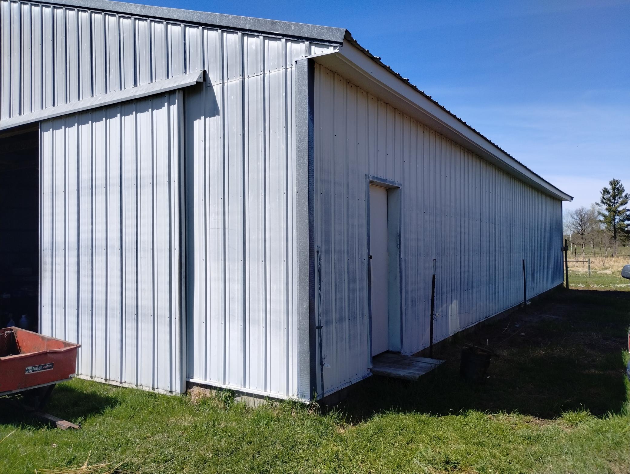48x98 Stick built shed on a concrete foundation