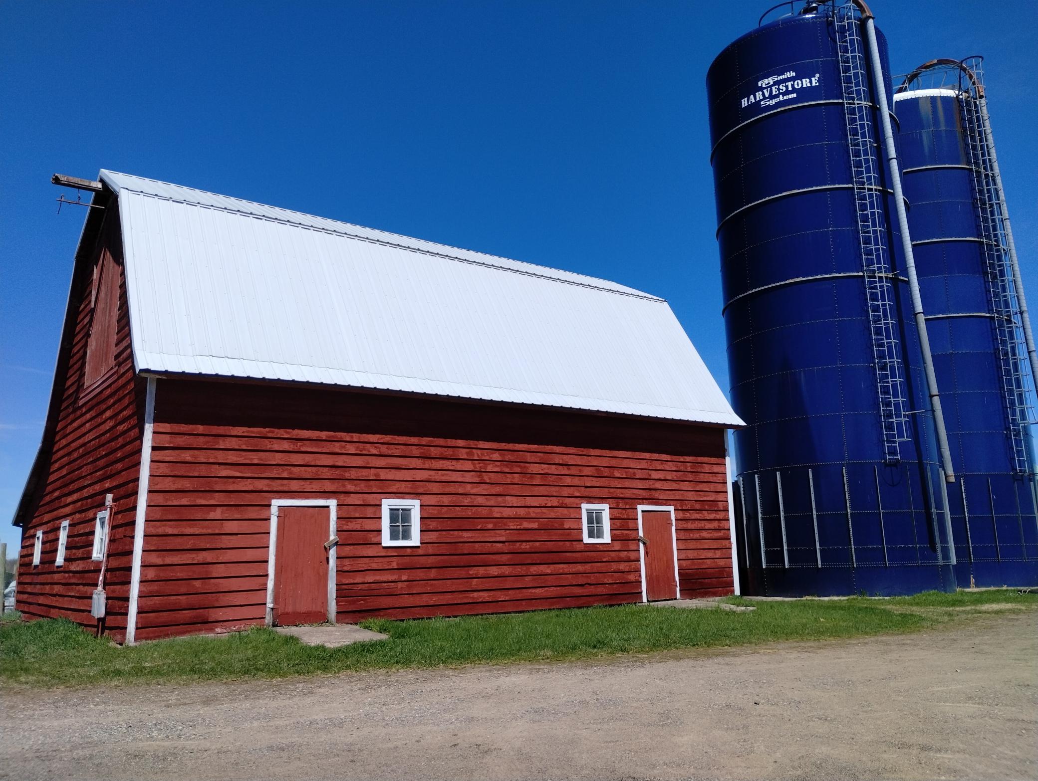 Barn with pens