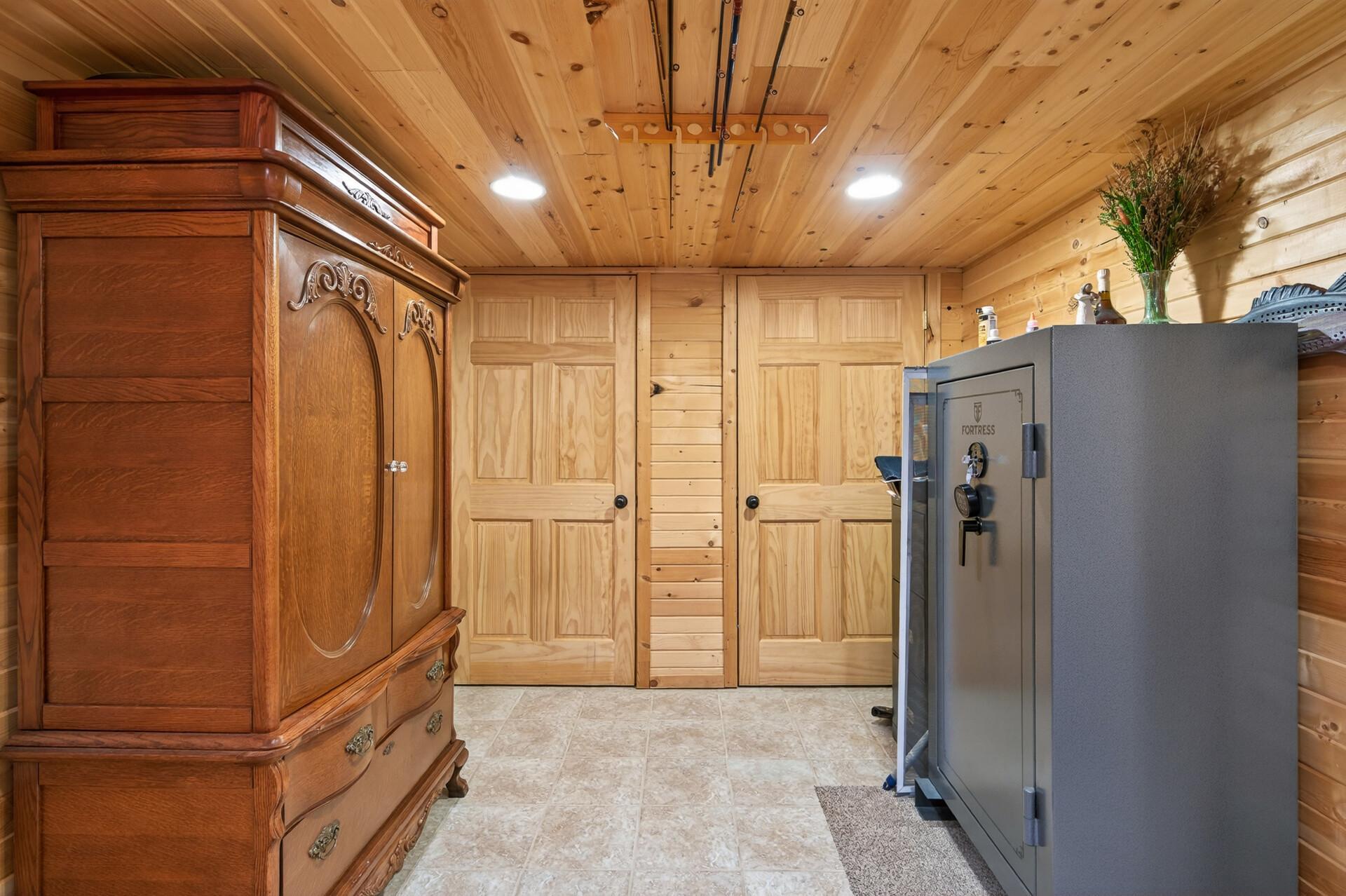 Lower level storage/office space