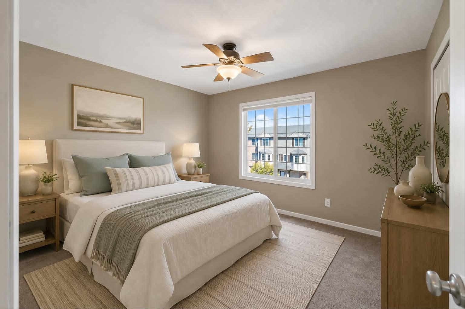 Virtual staged bedroom #1