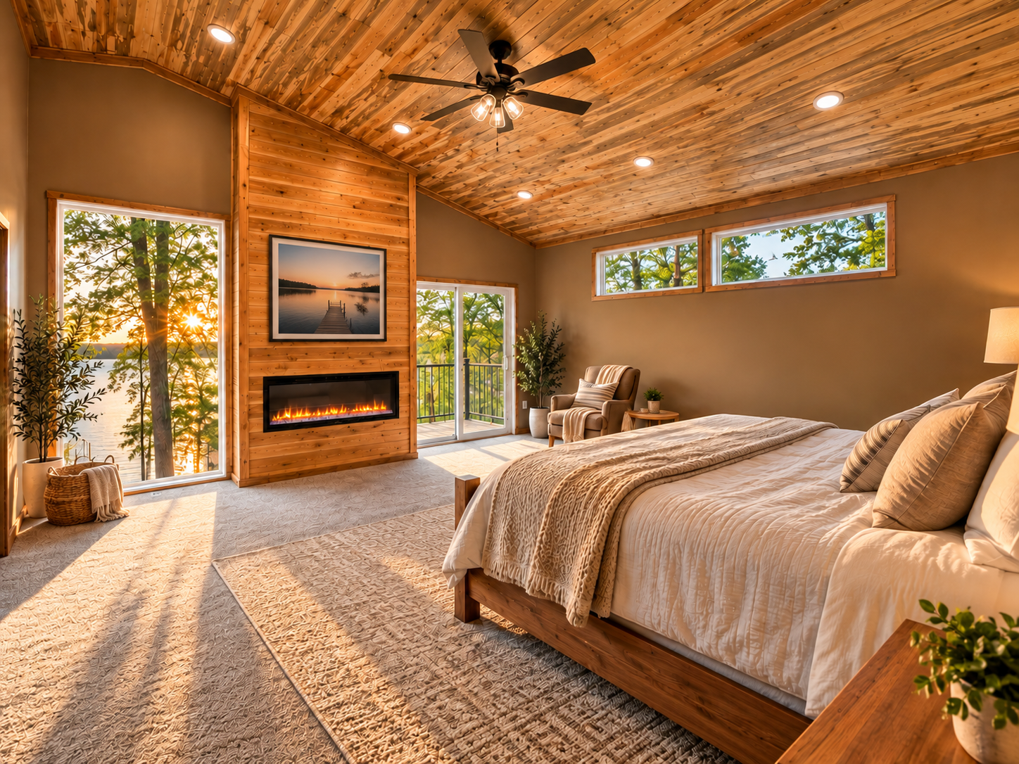 Incredible Primary Lakeside Retreat, virtually staged