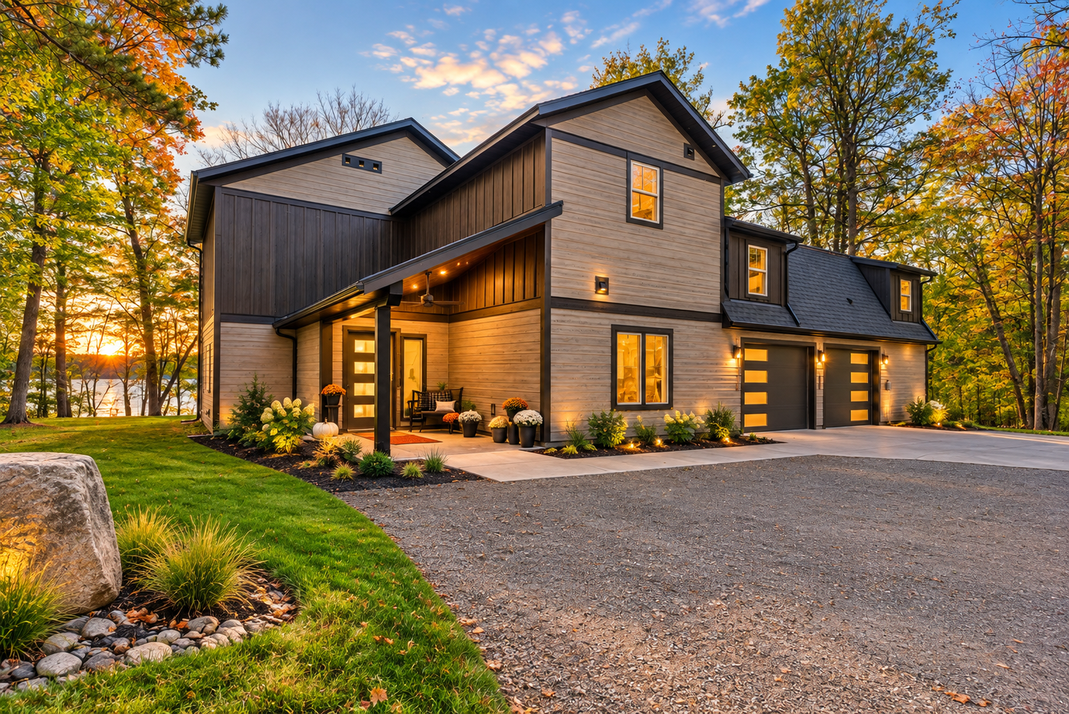 Landscaping added virtually