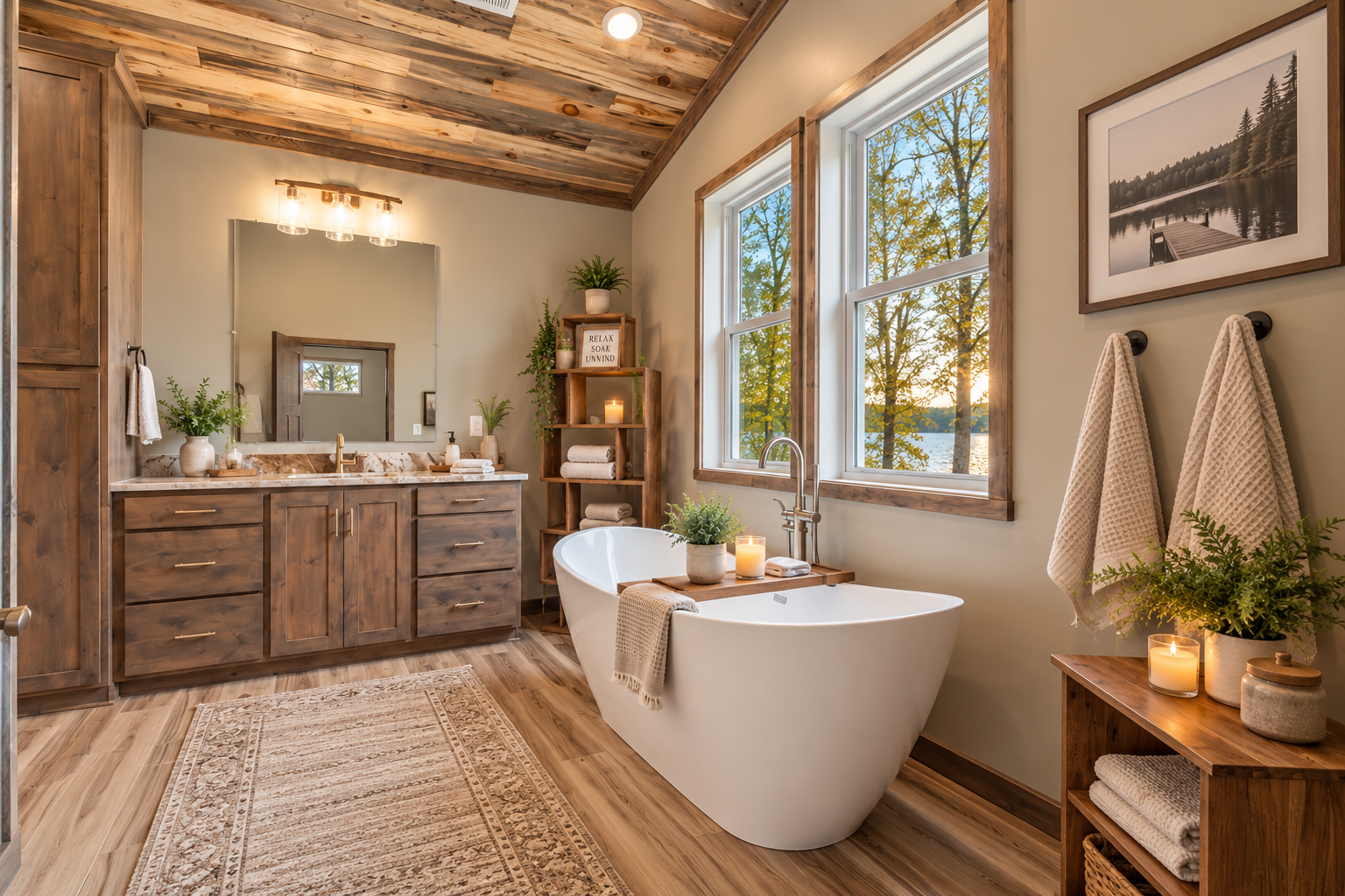 Stunning Spa-Like Bathroom Suite, decorated virtually