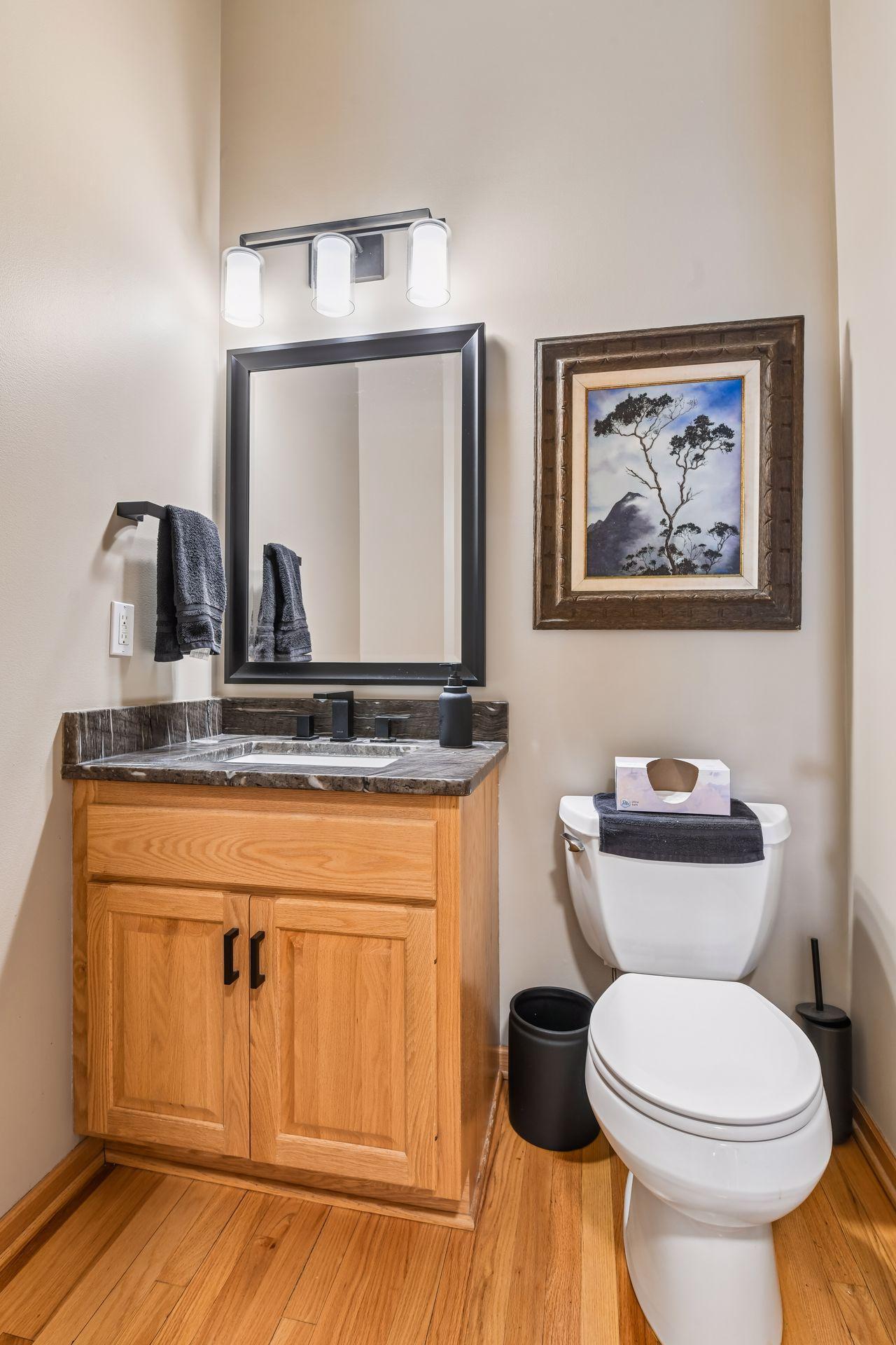 Main level half bath