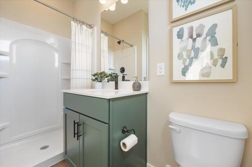 Main floor 3/4 bath makes it easy to host overnight guests.