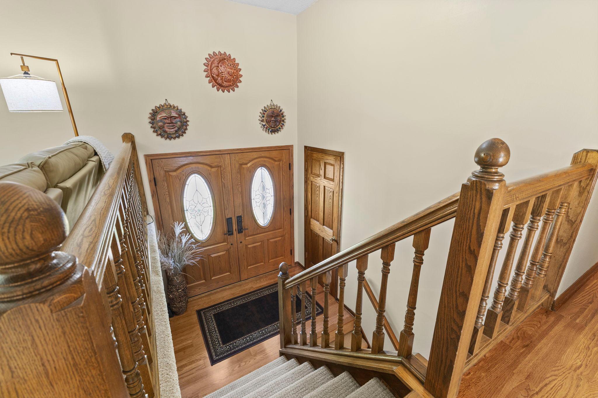 Head downstairs to the family room!
