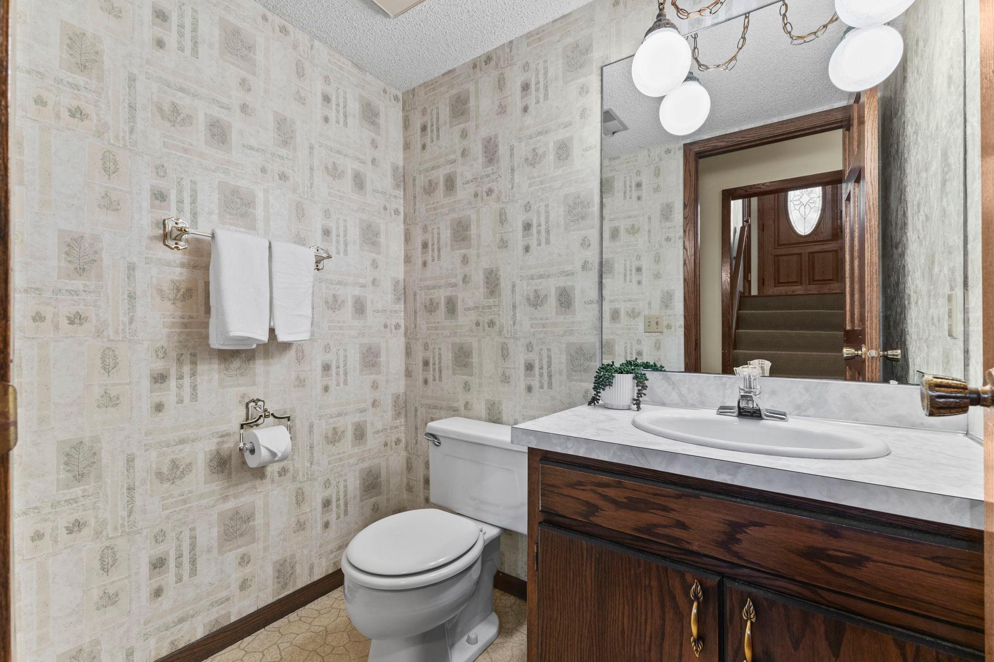 1/2 bath downstairs!