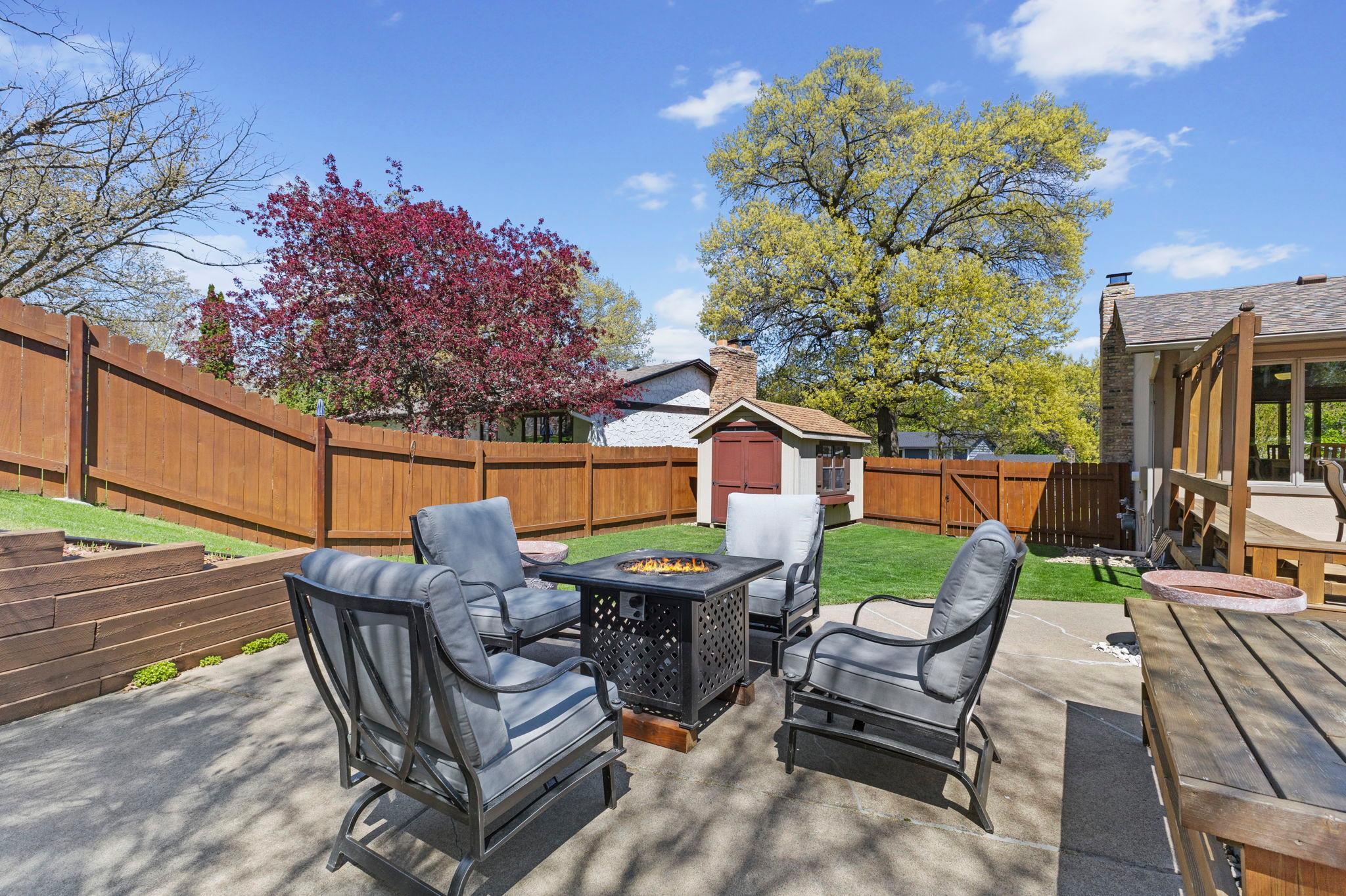 A beautiful patio area..