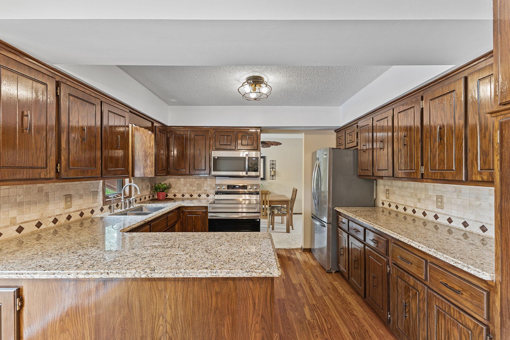 Head into your spacious kitchen!