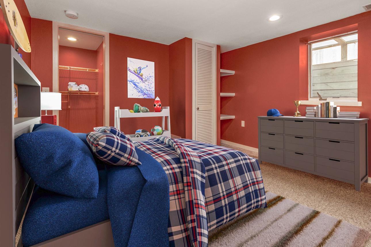 virtually staged bed room #3