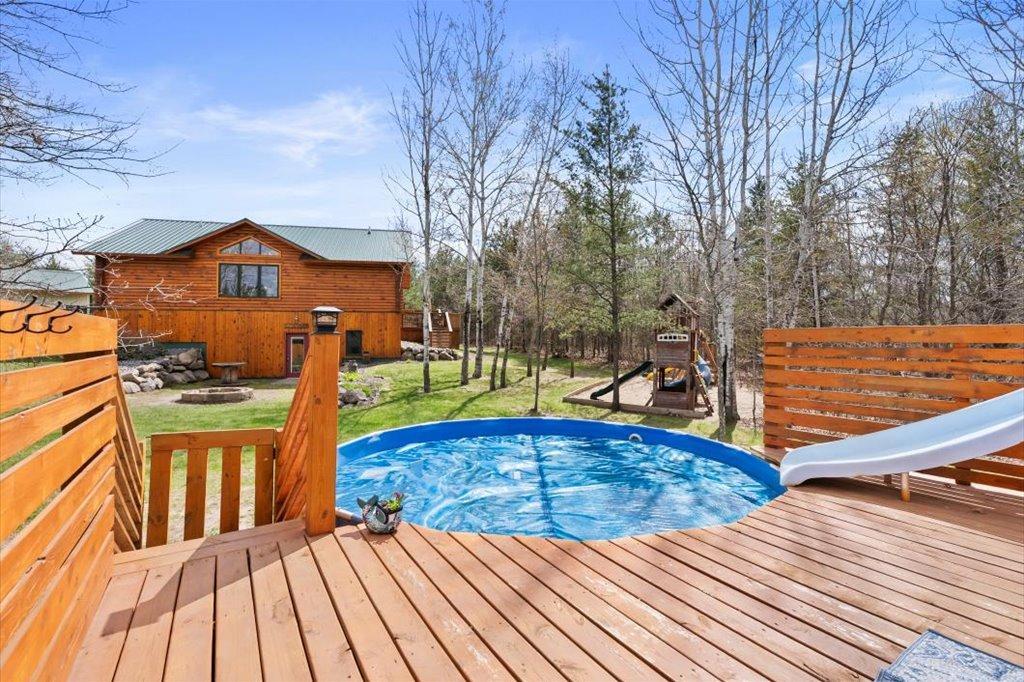 Newly added pool deck