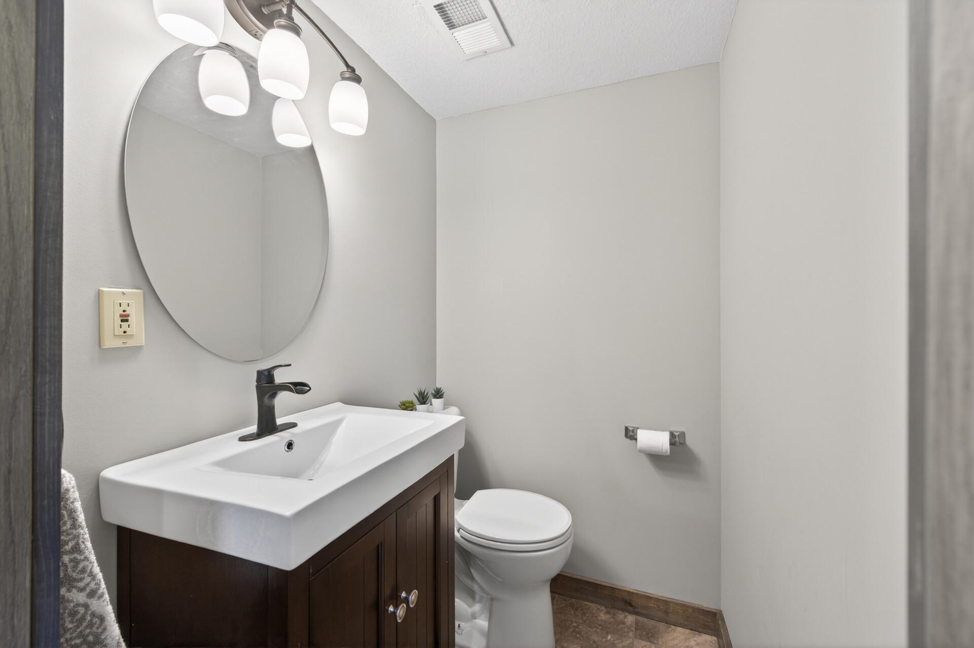 Downstairs half bath