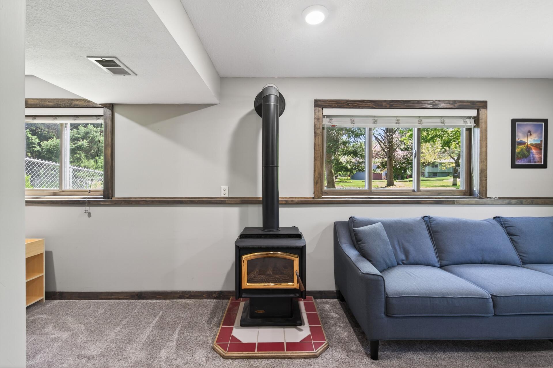 Electric fireplace for our winter nights