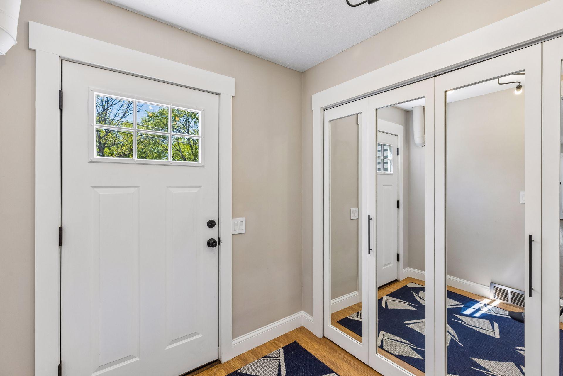 Mudroom entry between garage and kitchen