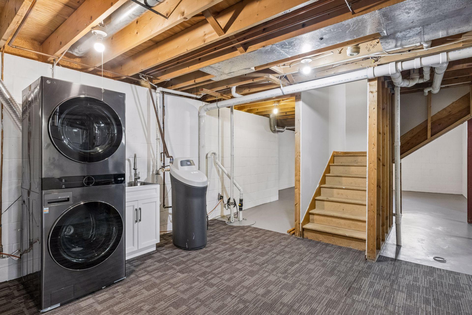 Large unfinished basement for future expansion