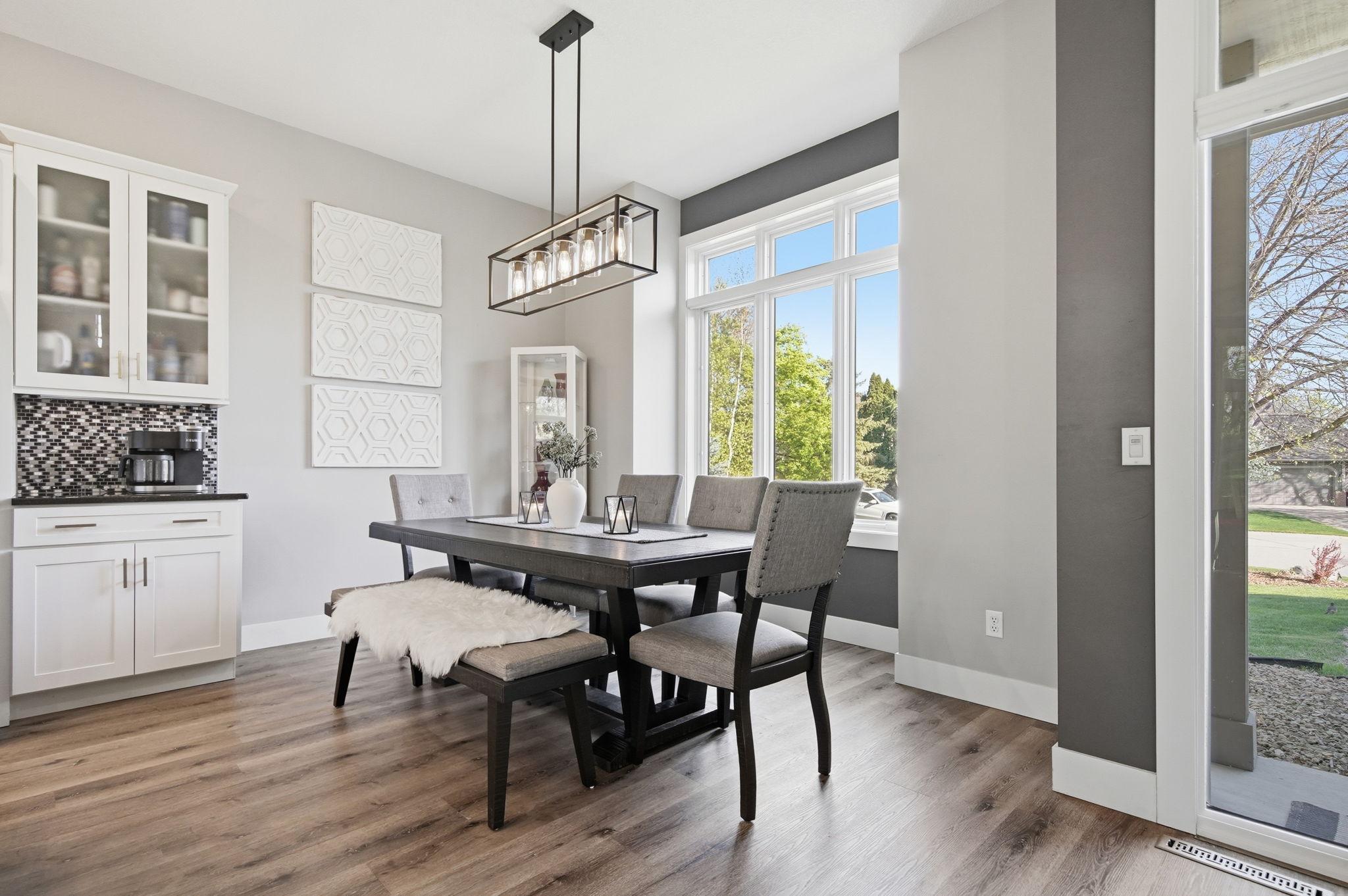 Enjoy the sophisticated dining space