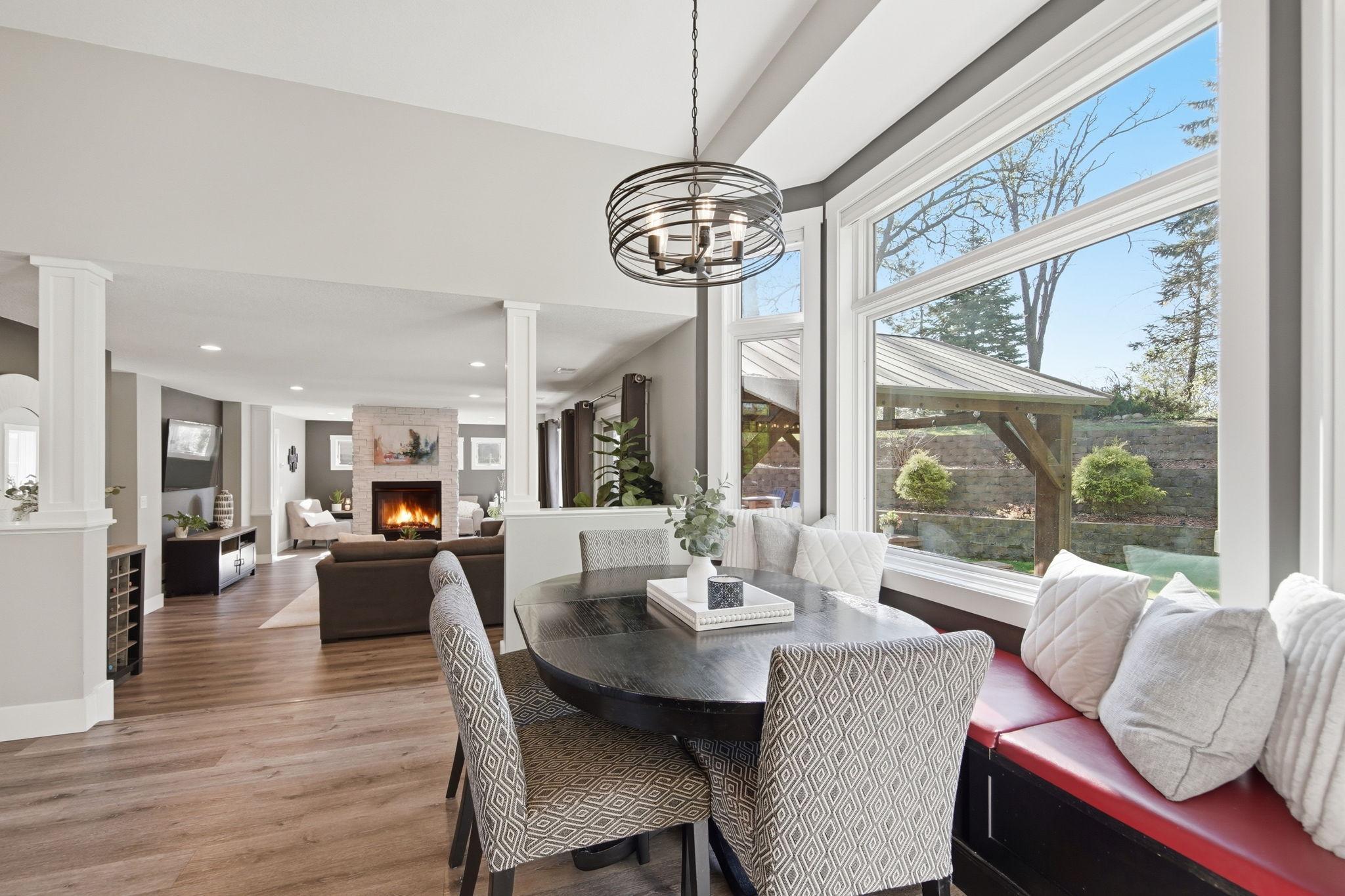 Spacious and open to the family room